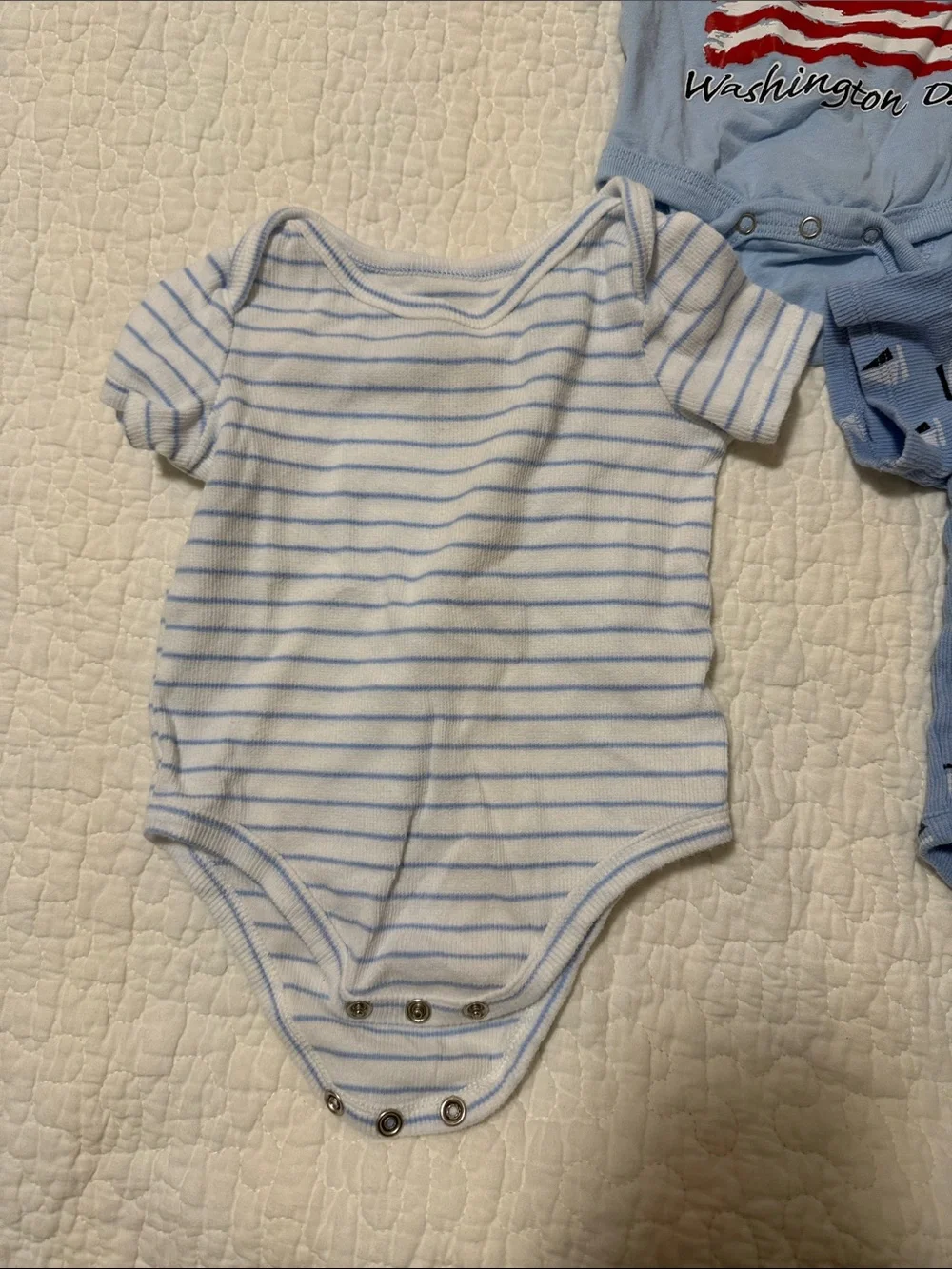 3 pack Blue 'Future President' Baby One-Piece Bodysuit - Washington D.C.